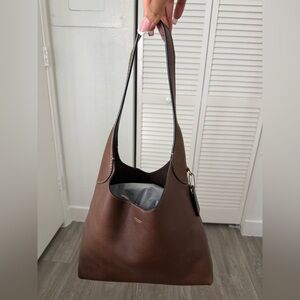 Brooklyn Shoulder Bag 28 in Brass/Maple